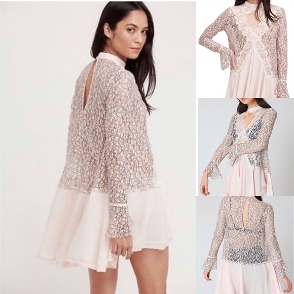 Free People Dresses & Skirts - Free People Lace and Gauze Tunic | XS ✨
